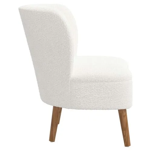 Kiki Accent Chair - Boucle - White, Comfortable, Durable, Cushioned