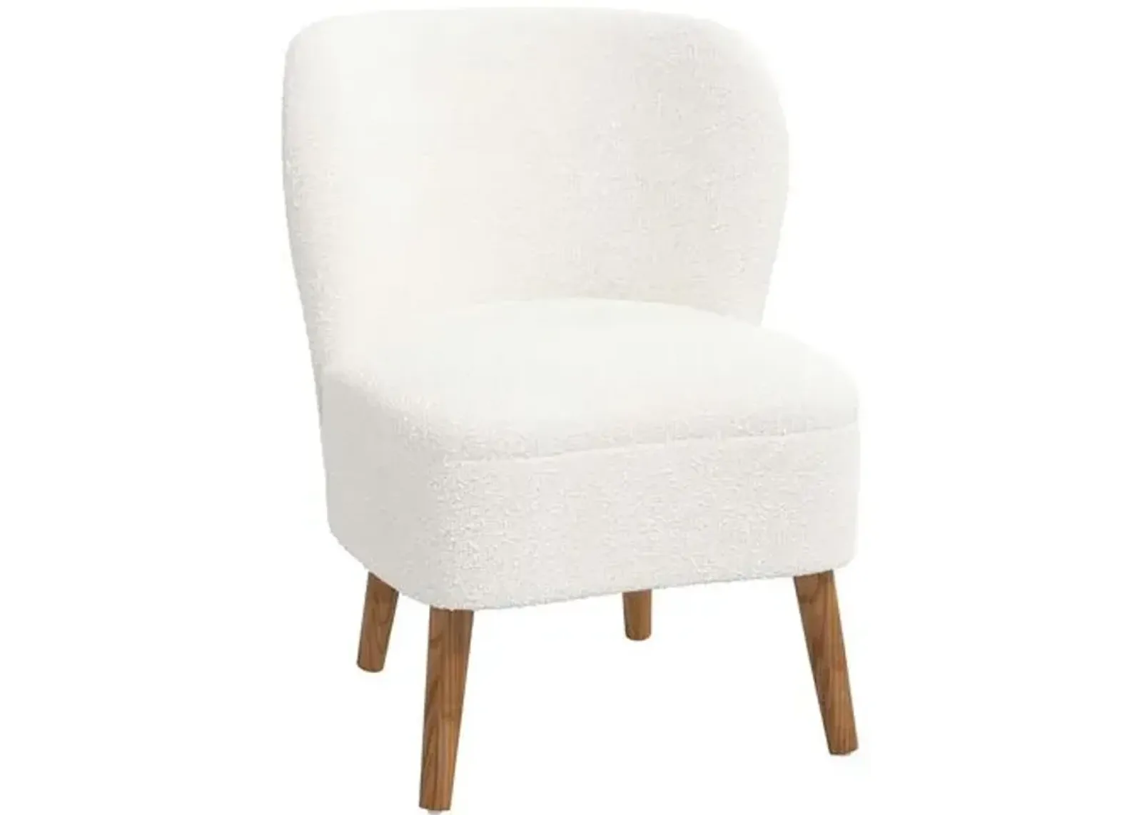 Kiki Accent Chair - Boucle - White, Comfortable, Durable, Cushioned