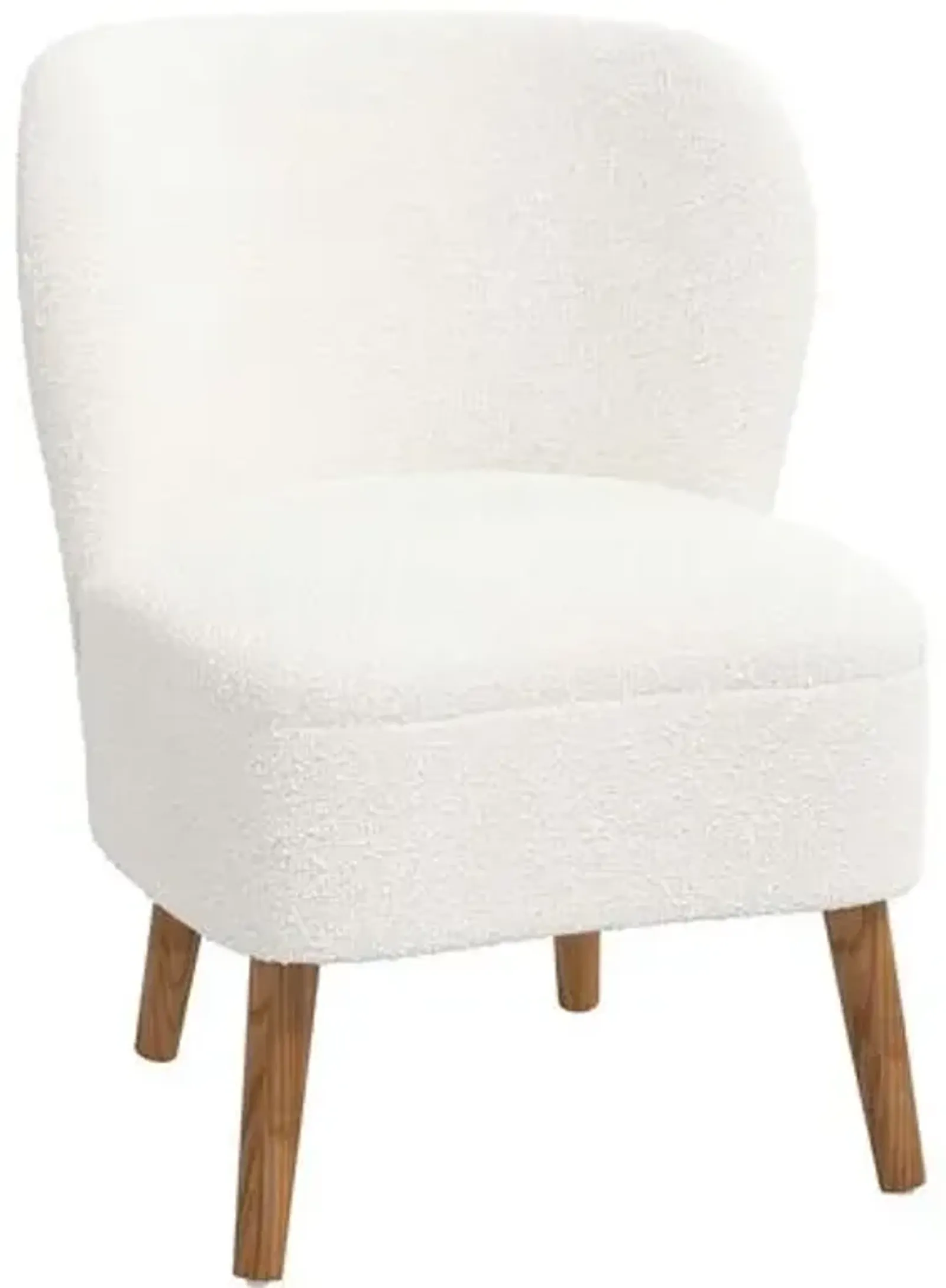 Kiki Accent Chair - Boucle - White, Comfortable, Durable, Cushioned