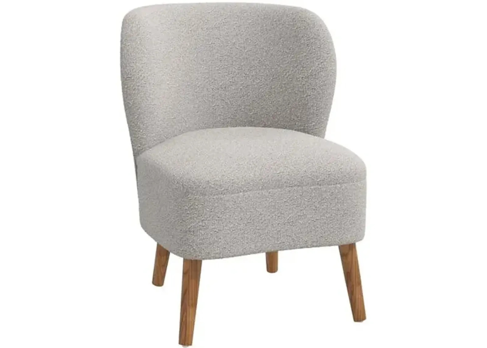 Kiki Accent Chair - Boucle - Gray, Comfortable, Durable, Cushioned