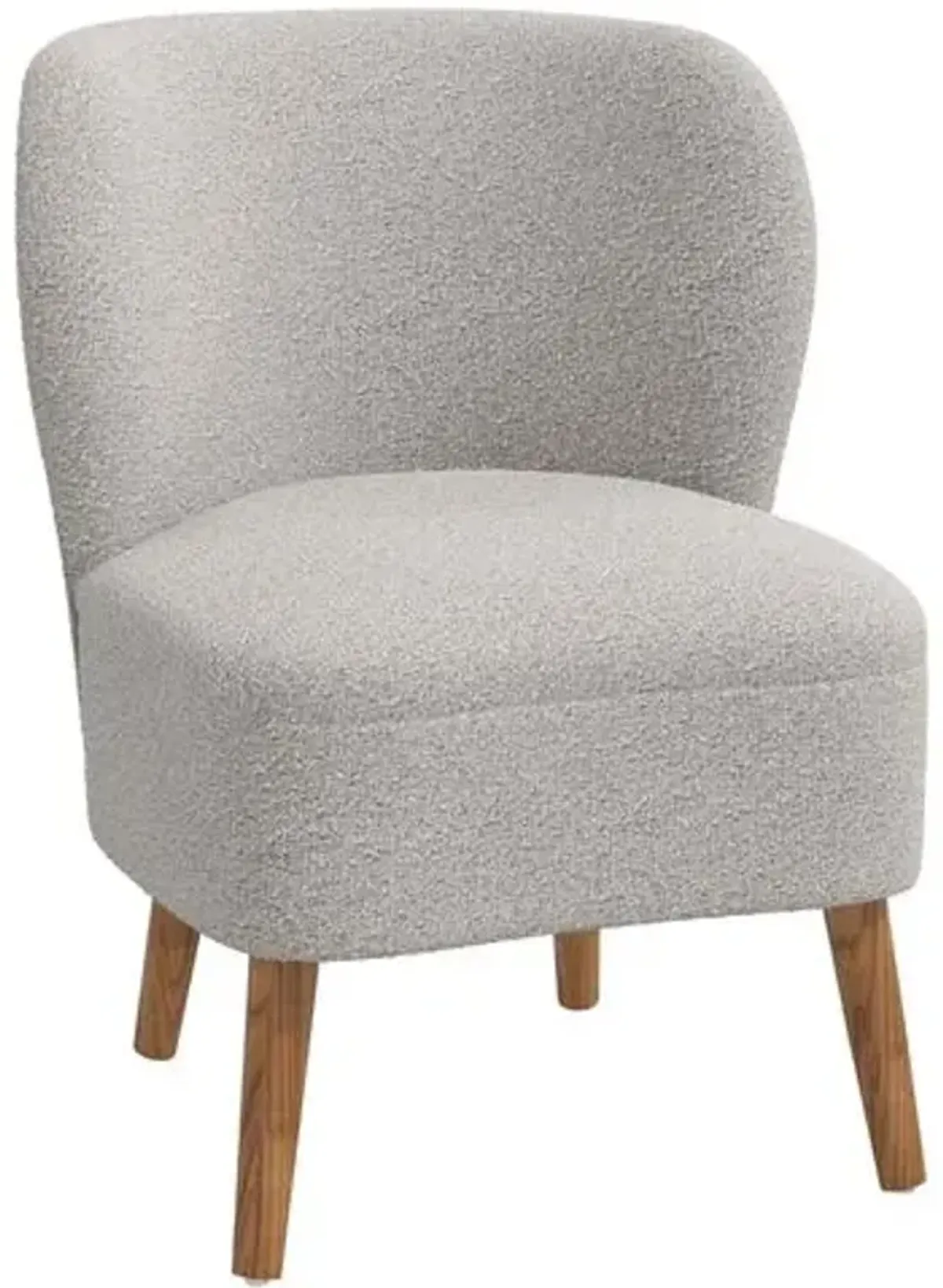 Kiki Accent Chair - Boucle - Gray, Comfortable, Durable, Cushioned