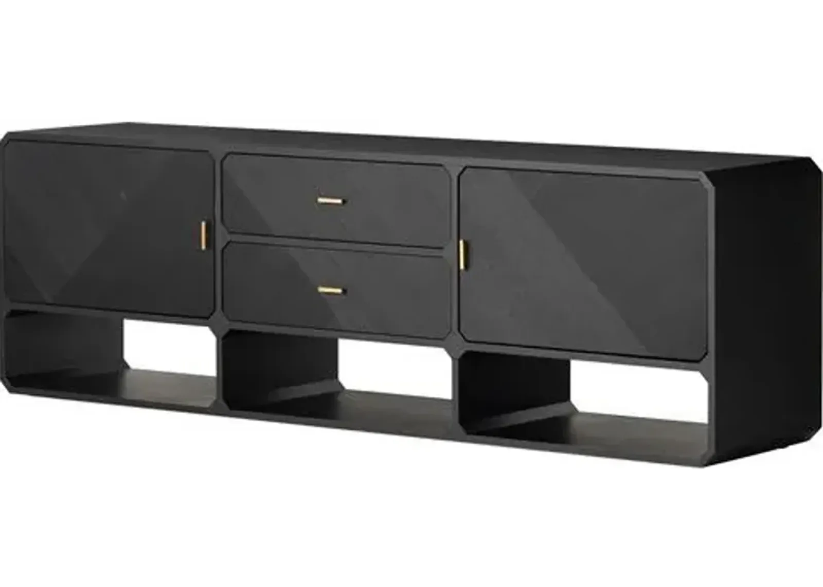 Loren Media Console - Black