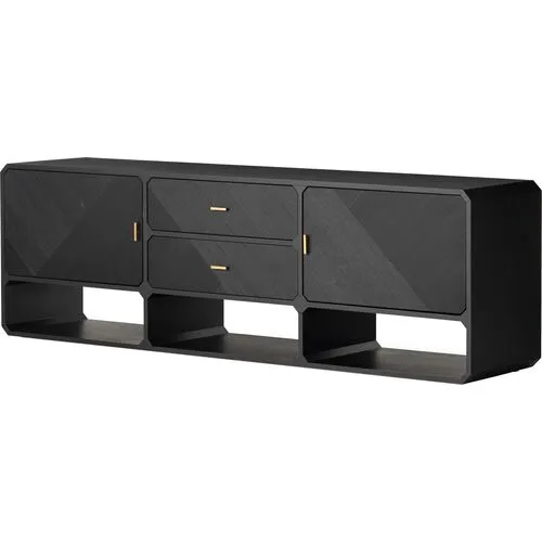 Loren Media Console - Black