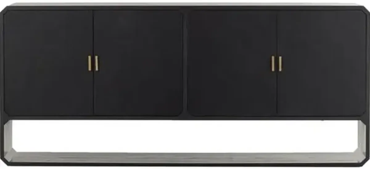 Loren 4-Door Sideboard - Black