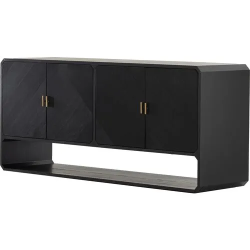 Loren 4-Door Sideboard - Black