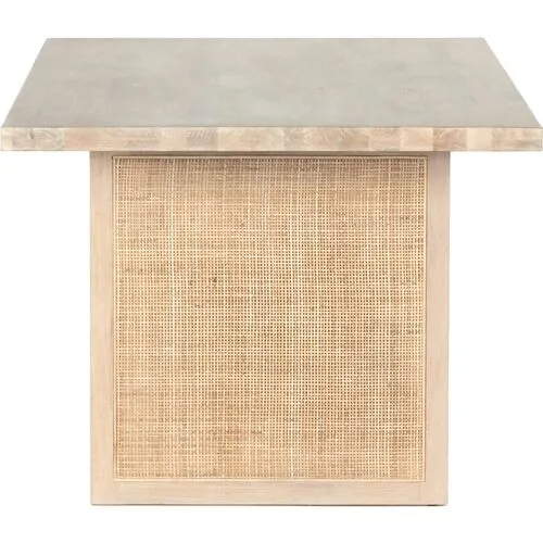 Michaela Cane Rectangular Dining Table