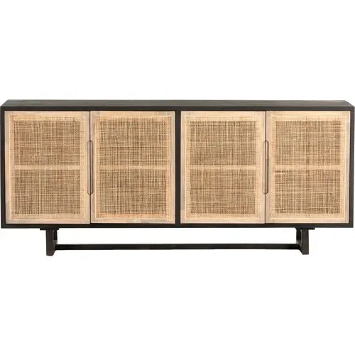 Michaela Cane Sideboard - Black Mango