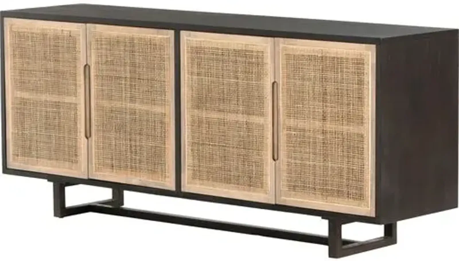 Michaela Cane Sideboard - Black Mango