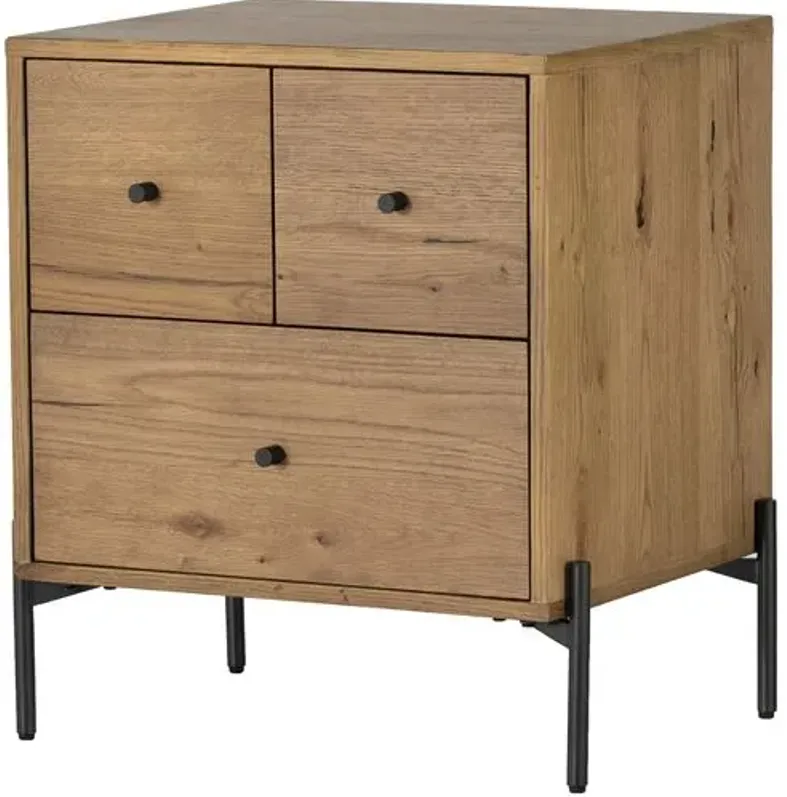 Alexis Nightstand - Amber Oak