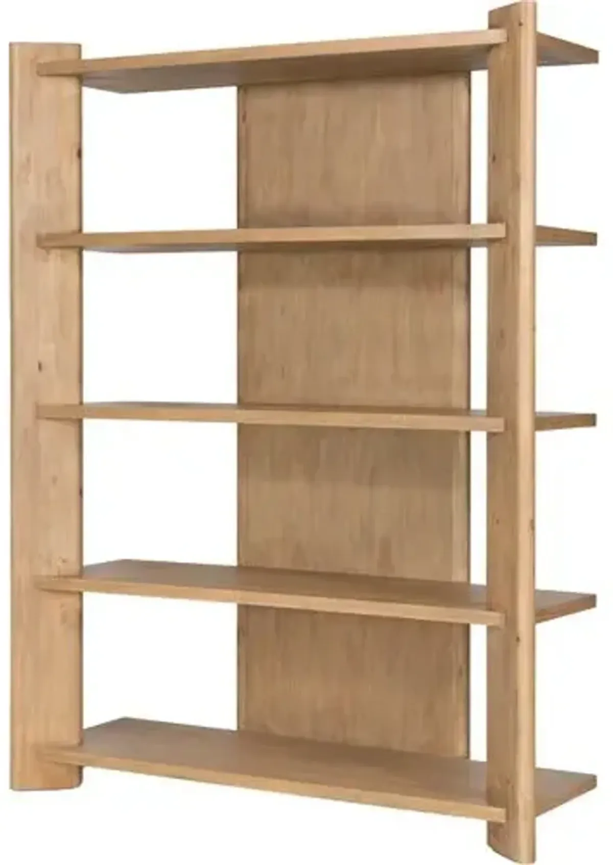 Tommy Grand Bookcase - Natural Smoked Pine - Beige