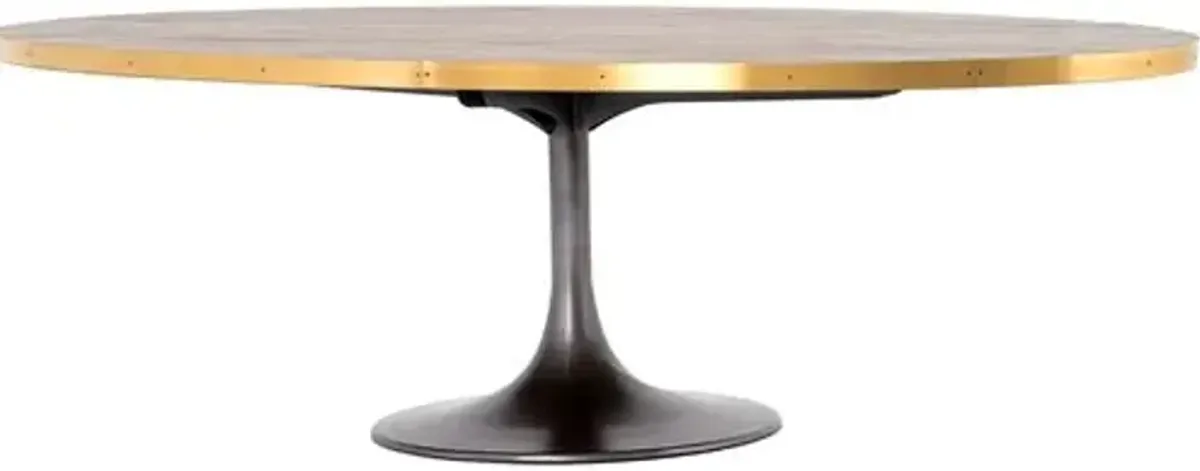 Maddie Oval Tulip Dining Table