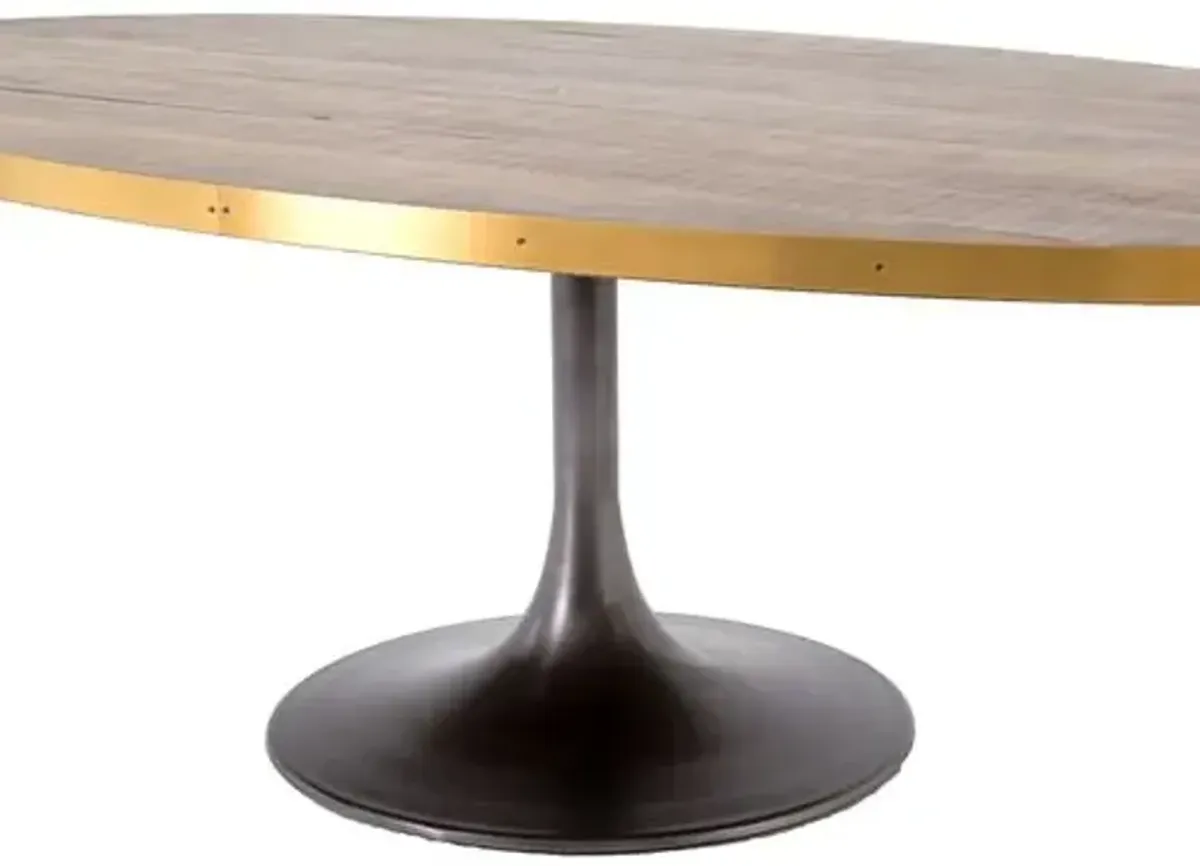 Maddie Oval Tulip Dining Table