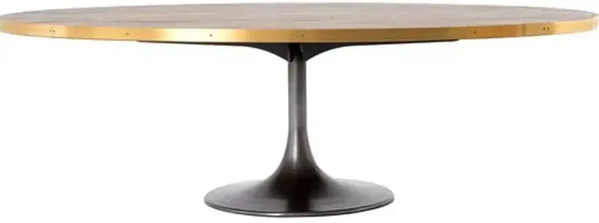 Maddie Oval Tulip Dining Table