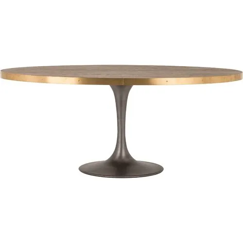 Maddie Oval Tulip Dining Table