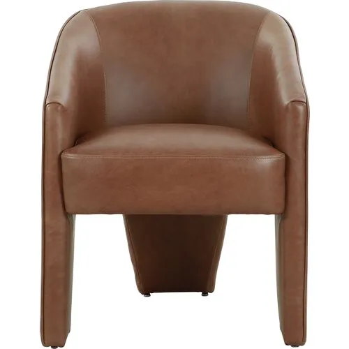 Desa Leather Dining Chair - Sonoma Chestnut - Brown
