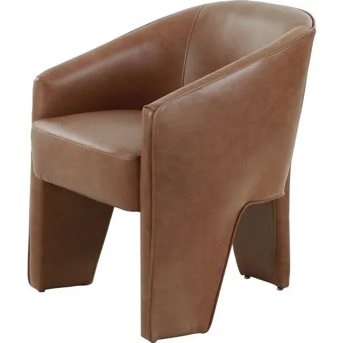 Desa Leather Dining Chair - Sonoma Chestnut - Brown