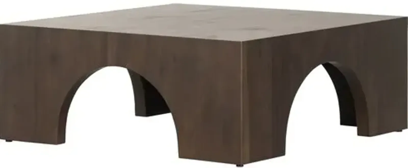 Ezra Coffee Table - Smoked Guanacaste - Brown