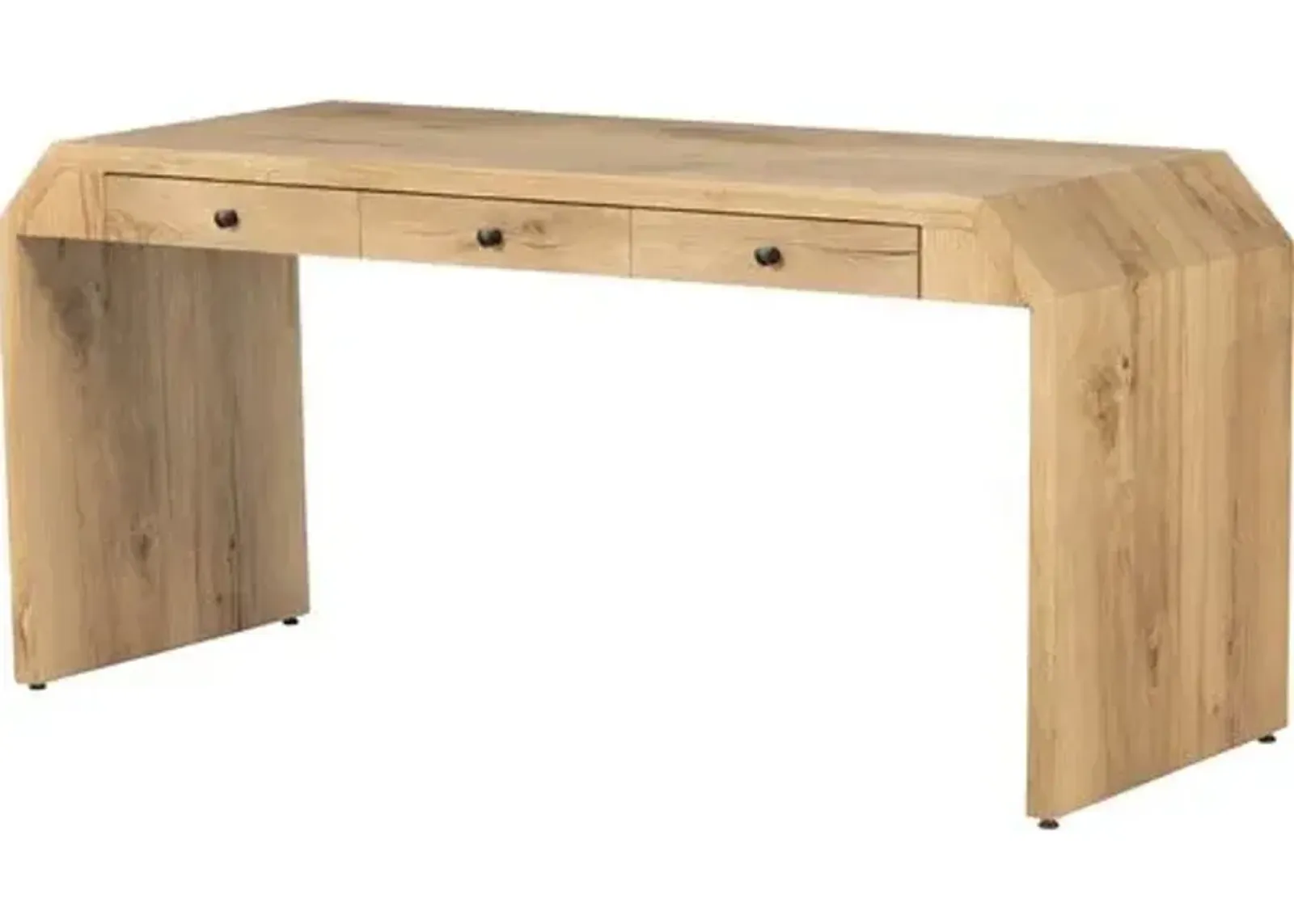 Shawna Desk - Natural Oak - Brown