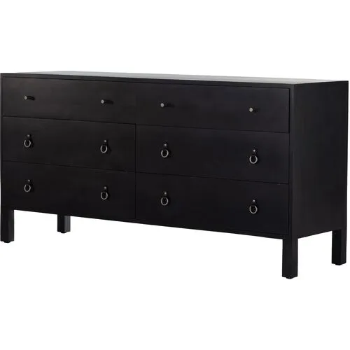 Braxton 6-Drawer Dresser - Black