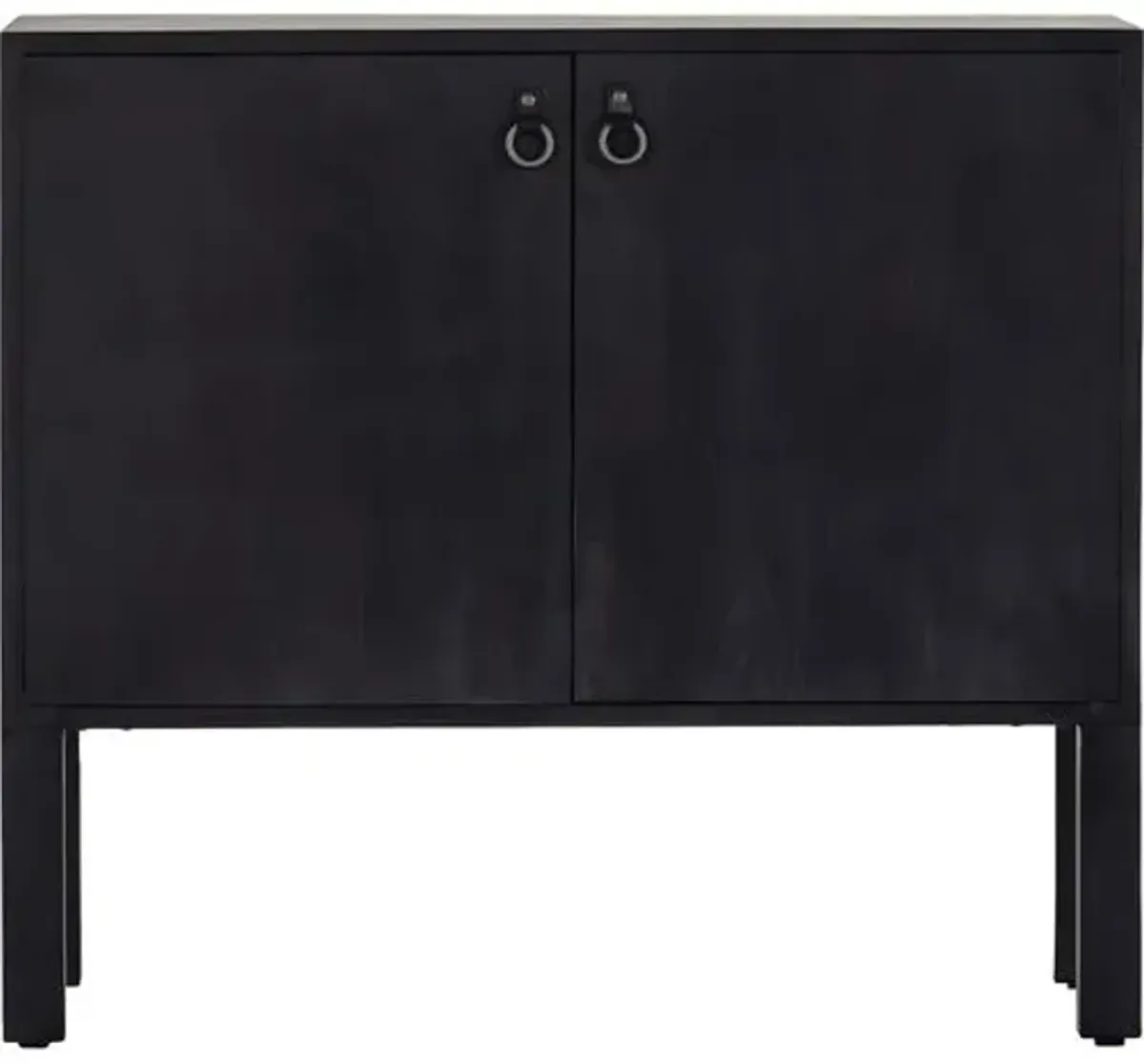 Braxton Bar Cabinet - Black Wash