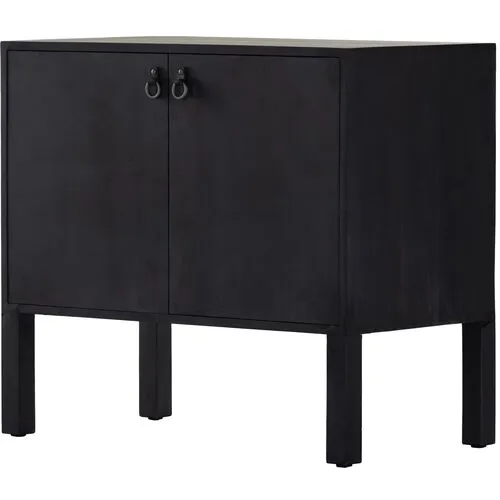 Braxton Bar Cabinet - Black Wash