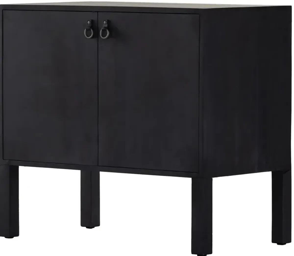 Braxton Bar Cabinet, Black Wash