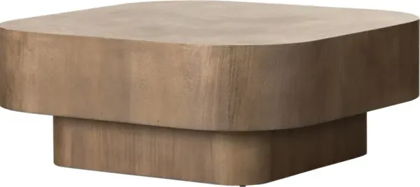 Freya Coffee Table, Warm Umber Burl