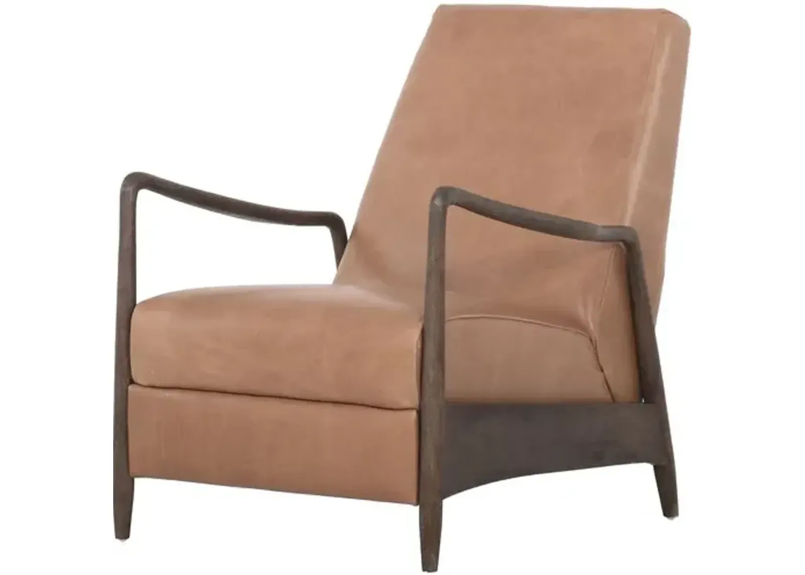 Carter Leather Recliner - Dakota Warm Taupe - Brown