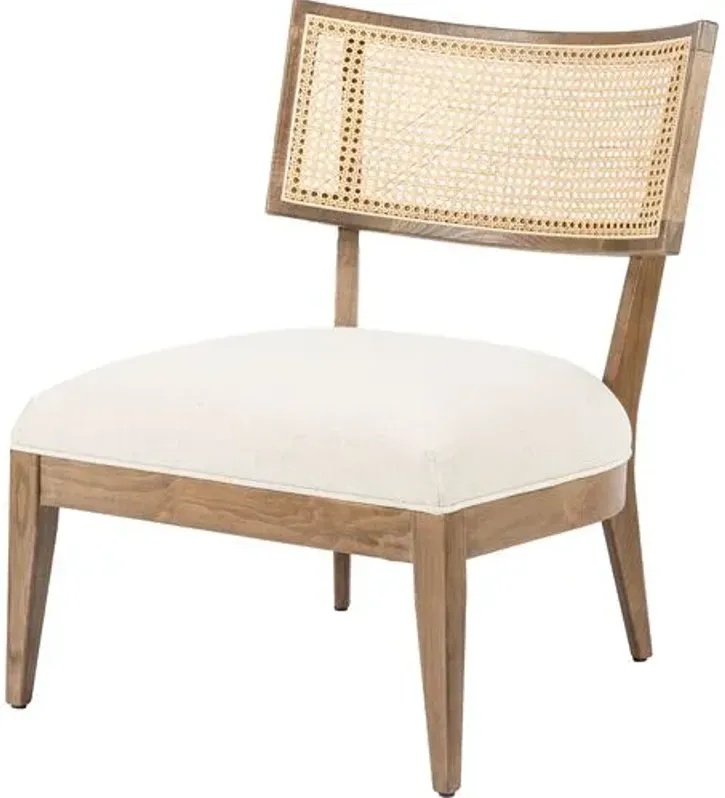 Aimee Cane Chair - Distressed Sable Beech - Beige