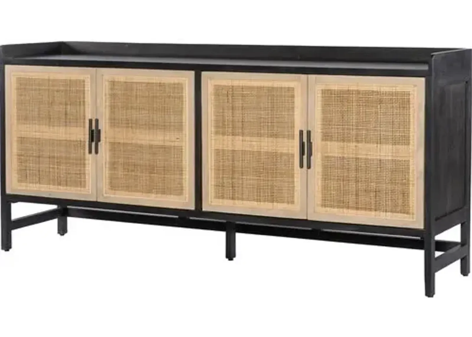 Aimee Cane Sideboard - Black