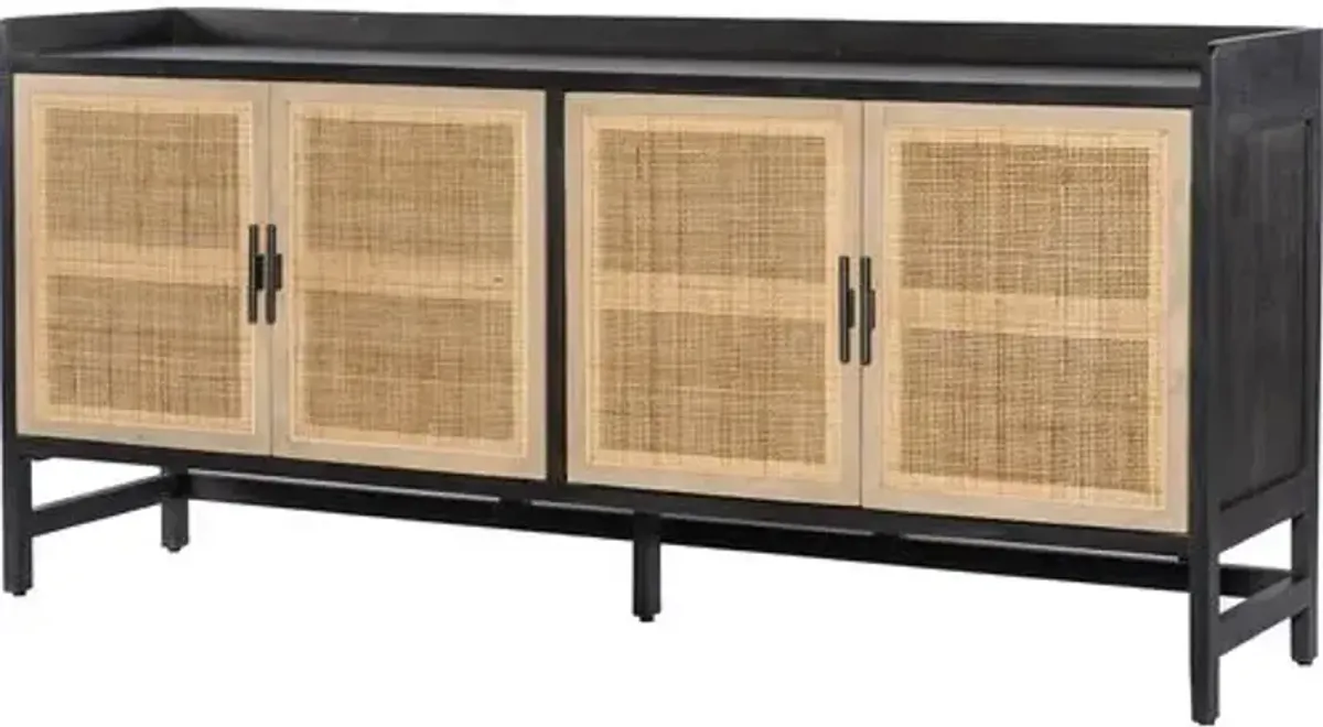 Aimee Cane Sideboard - Black