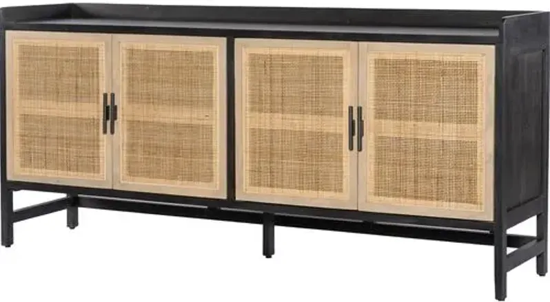 Aimee Cane Sideboard - Black