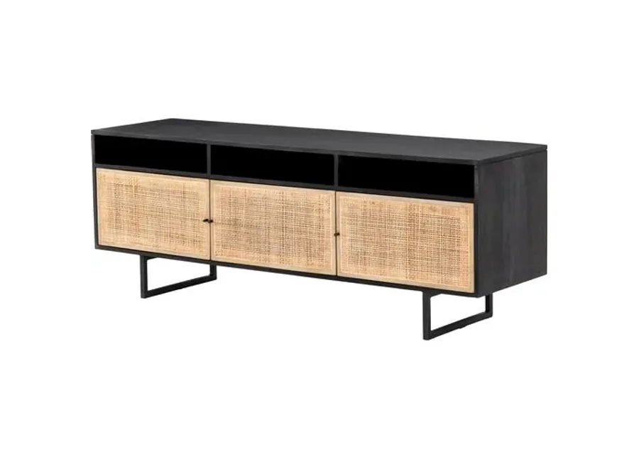 Selena Cane Media Console - Black