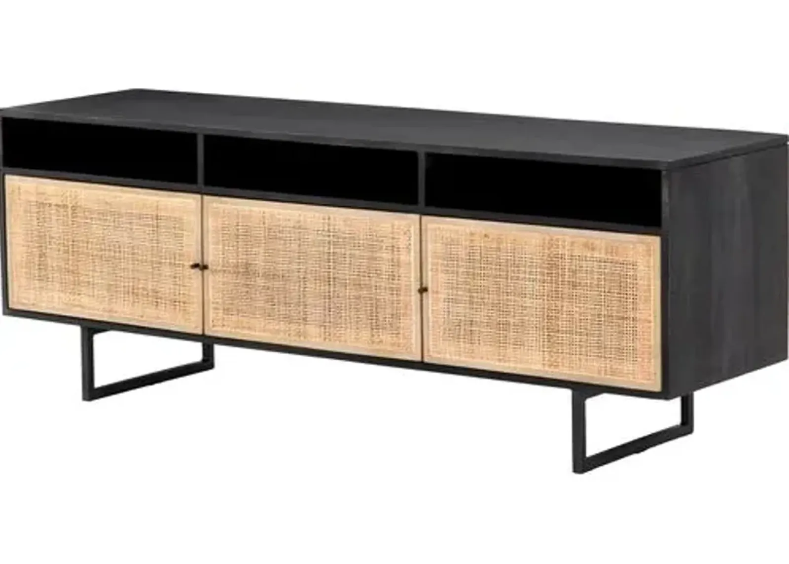 Selena Cane Media Console - Black