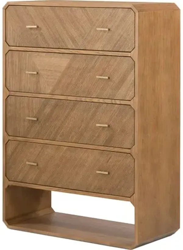 Loren 4-Drawer Dresser - Brown