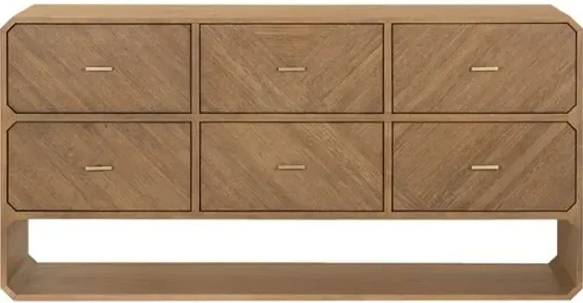 Loren 6-Drawer Dresser - Brown