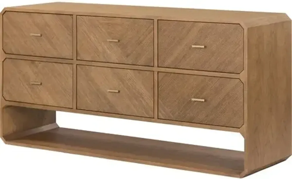 Loren 6-Drawer Dresser - Brown