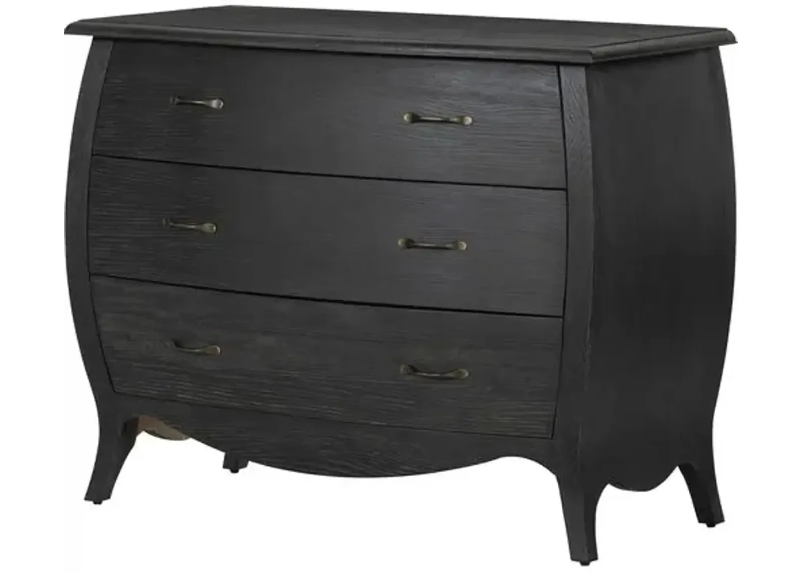 Isabella 3-Drawer Chest - Distressed Black