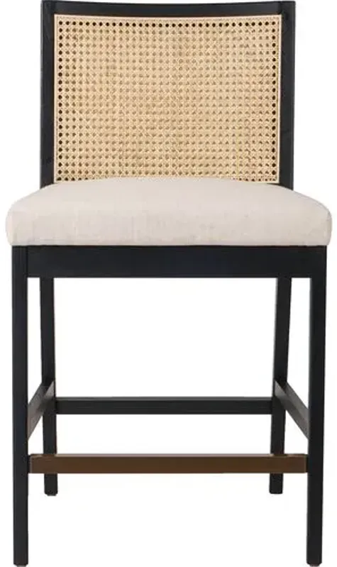 Aimee Cane Armless Counter Stool