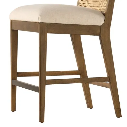 Aimee Cane Armless Counter Stool