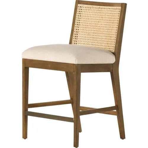 Aimee Cane Armless Counter Stool