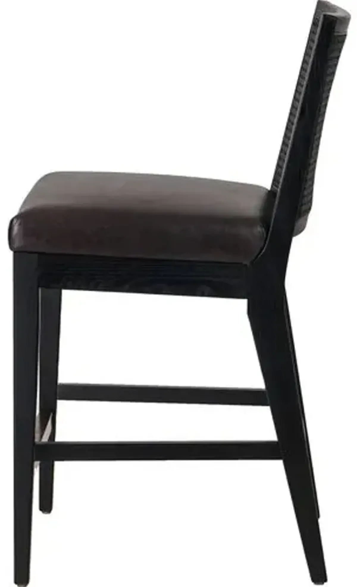 Aimee Cane Armless Barstool - Beige