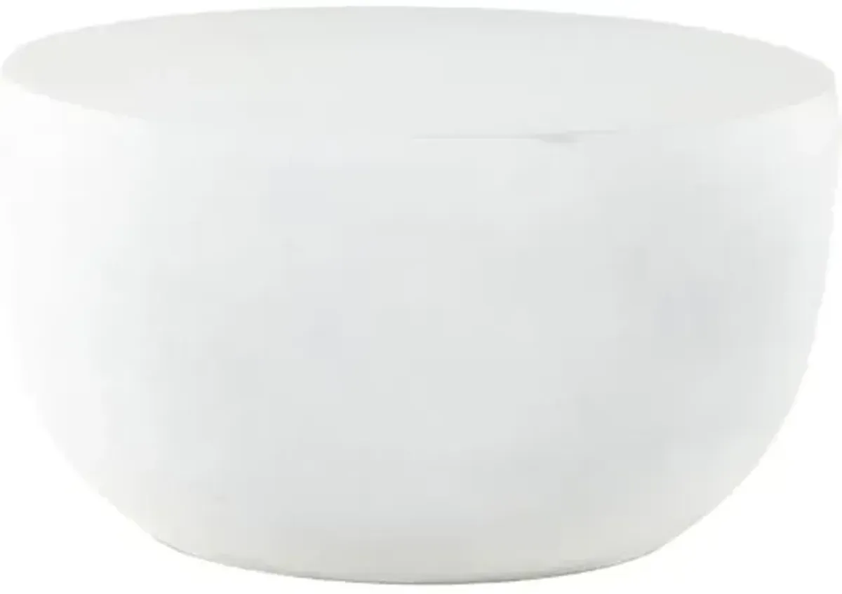 Dayana Outdoor End Table - Matte White