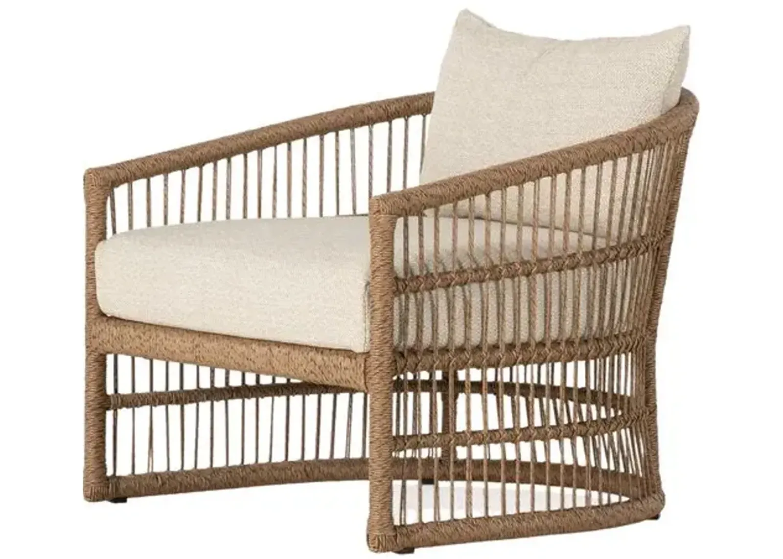 Avena Barrel Outdoor Lounge Chair - Natural/Sand - Beige