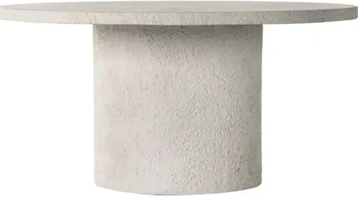 Celeste 60" Round Outdoor Dining Table - Concrete