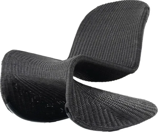 Paulina Outdoor Rocking Chair, Coal