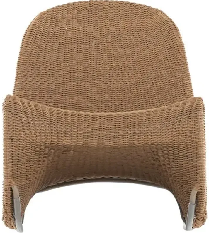 Paulina Outdoor Rocking Chair - Natural - Brown