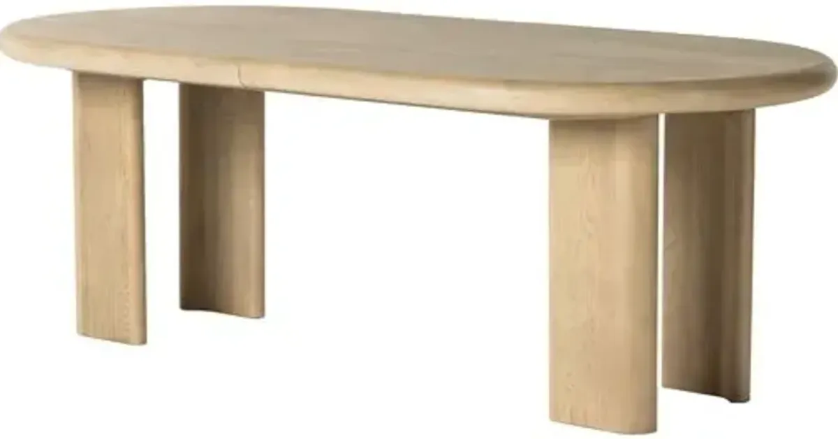 Joslin Oval Extension Dining Table - Light Oak