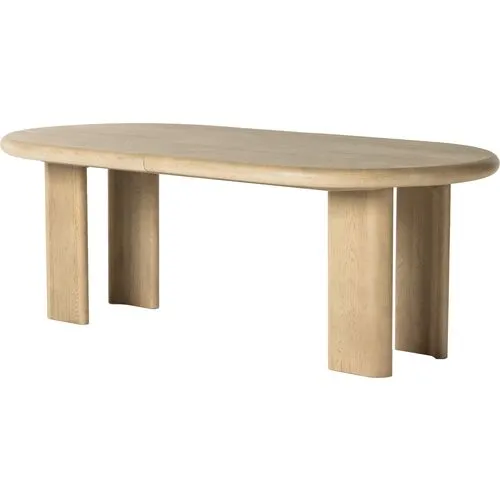 Joslin Oval Extension Dining Table - Light Oak