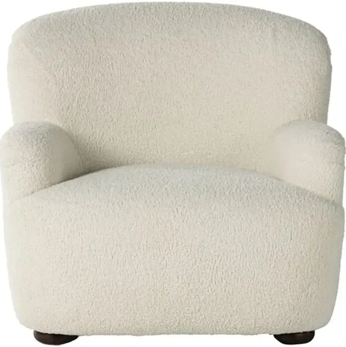 Amy Accent Chair - Sheepskin Natural - Ivory, Comfortable, Durable, Cushioned